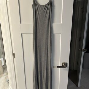 SKIMS Elegant Gray Maxi Dress